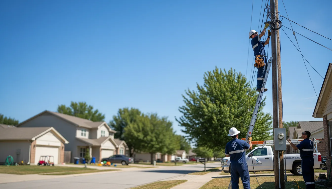 Residential electrician providing installation services in Soper, OK